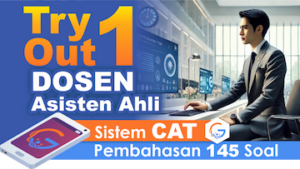 Try Out 1 Seleksi Kompetensi PPPK Dosen Asisten Ahli || Sistem CAT + Video/eSmartBook Pembahasan