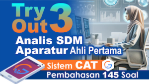 Try Out 3 SKB PPPK Analis SDM Aparatur Ahli Pertama || Sistem CAT + eSmartBook