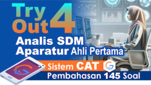 Try Out 4 SKB PPPK Analis SDM Aparatur Ahli Pertama || Sistem CAT + eSmartBook (teraktivasi hari ketiga)