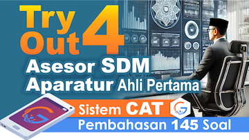 Try Out 3 SKB PPPK Asesor SDM Aparatur Ahli Pertama || Sistem CAT + eSmartBook