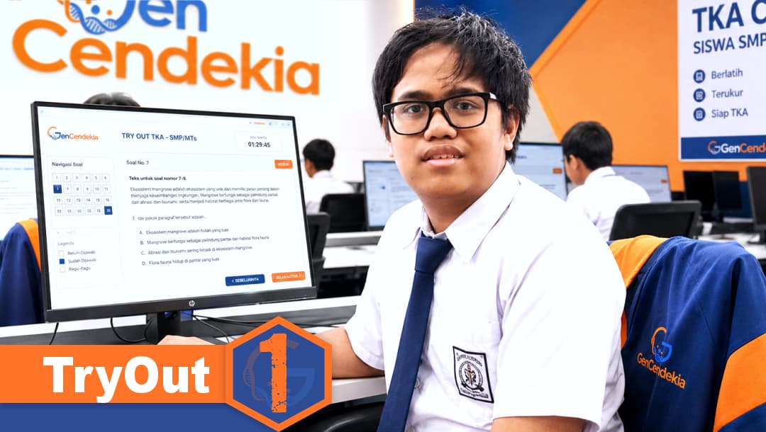 2 Sesi Try Out 1 TKA SMP/MTs II Sistem CBT + Pembahasan
