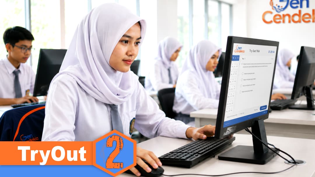 3 Sesi Try Out 2 TKA Wajib SMA/MA/SMK II Sistem CBT + Pembahasan
