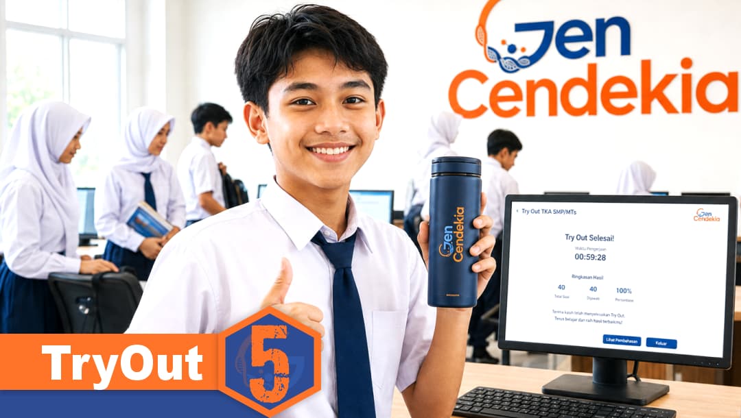2 Sesi Try Out 5 TKA SMP/MTs II Sistem CBT + Pembahasan