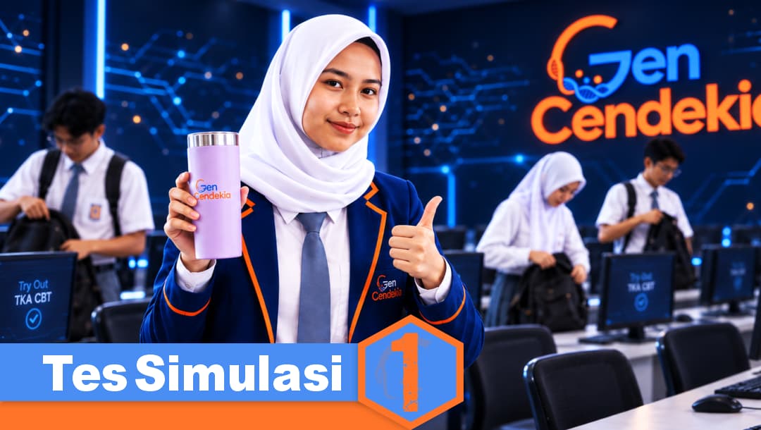 3 Sesi Tes Simulasi 1 TKA Wajib SMA/MA/SMK II Sistem CBT + Pembahasan