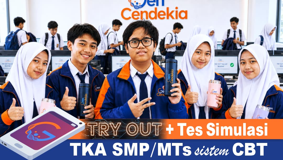 16 Sesi Try Out + Tes Simulasi TKA SMP/MTs — Paket Intensif II Sistem CBT + Analisis Hasil Real-time