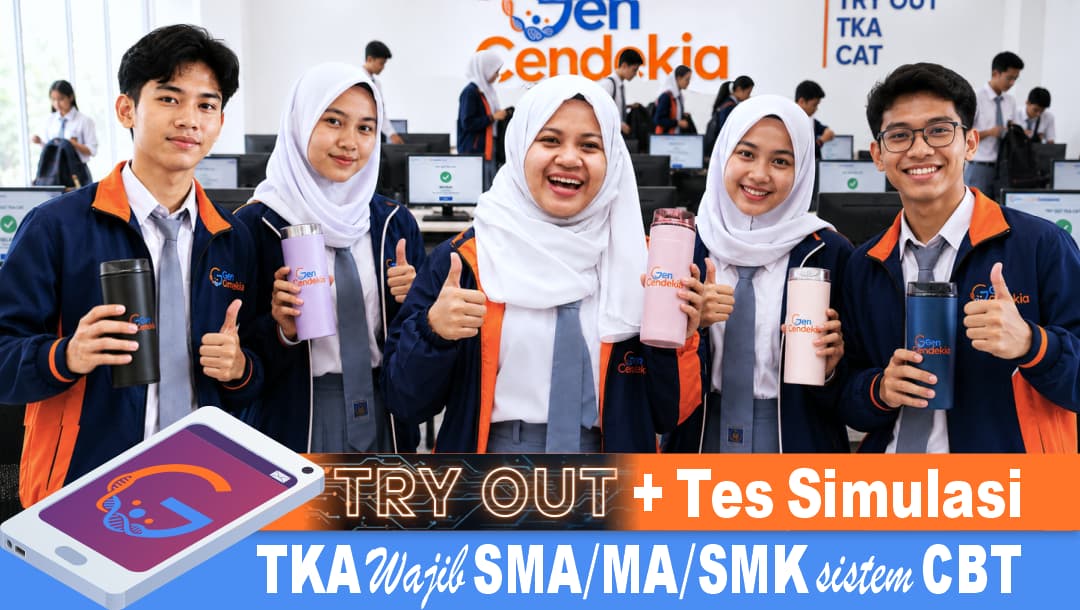 12 Sesi Try Out + Tes Simulasi TKA Wajib SMA/MA/SMK — Paket Super Intensif II Sistem CBT + Analisis Hasil Real-time